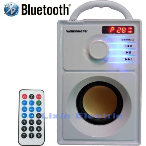 2500mAh Wooden 2.1 Stereo Subwoofer Wireless Bluetooth Speaker Portable Speakers FM Radio TF Card USB Disk Mp3 Play Column