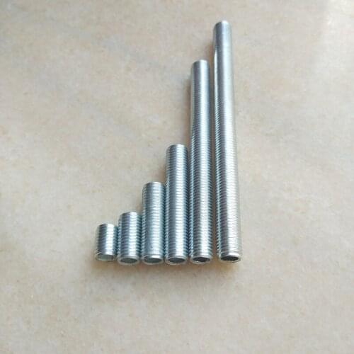 300mm long M6 M8 M10 M12 M14 whole tooth tube hollow full teeth pipe rod LED Lamp accessories connection duct threading bar