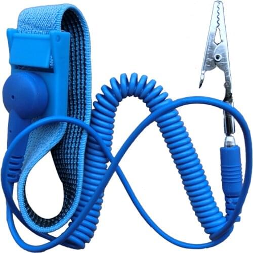 Hot PVC Cordless Wireless Clip Antistatic Anti Static ESD Wristband Wrist Strap Discharge Cables For Electrician IC PLCC worker