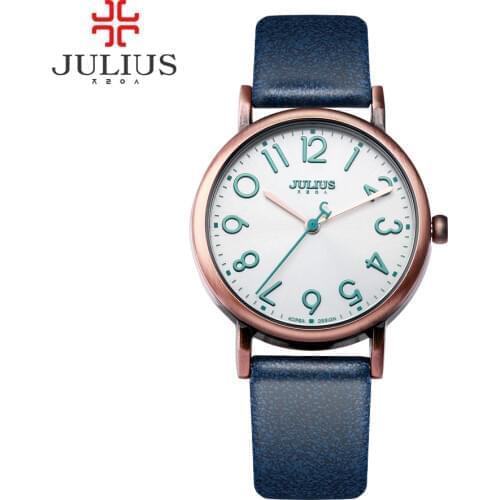 JULIUS watches women fashion watch 2017 Large Easy Read Number Rose Gold Antique Wristwatch Orologi donna Bayan Kol Saati JA-911