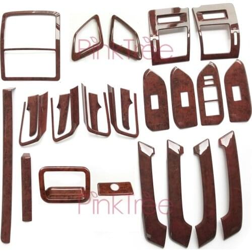 For Toyota Land Cruiser 150 Prado LC150 FJ150 2010-2018 Wooden Cover Package Car SUV Styling Decoration Accessories