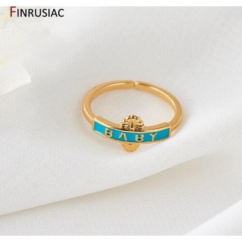 Женские золотые кольца FINRUSIAC China At AliExpress