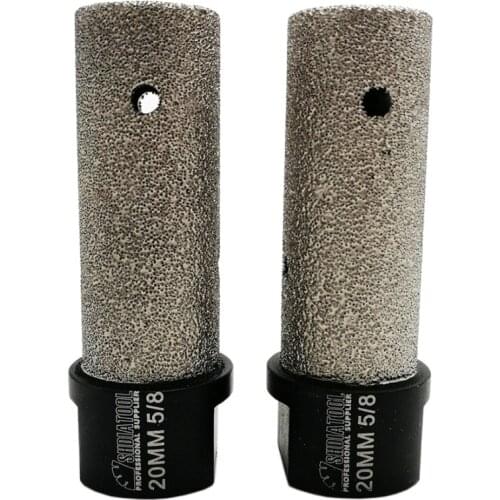 DIATOOL 2pcs Dia 20mm 5/8-11 Thread Vacuum Brazed Diamond Finger Bits Tile Stone Countertop Milling Bits Enlarge Shape Hole