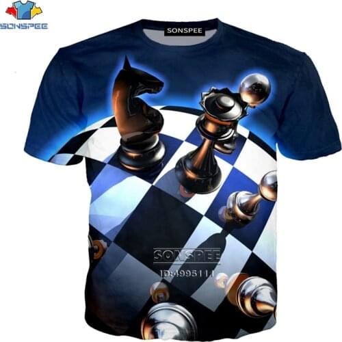 Hot Chess Board Games 3D Print Women T-shirts Mens T-shirt Harajuku Summer Tshirt Casual Oversized Fashion Clothes Streetwear