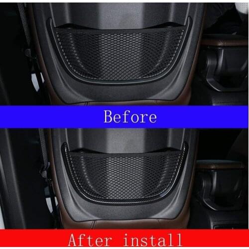 ABS Plastic Chrome Seat Rear Back Net Frame Cover Trim Auto Parts for BMW New X1 F48 2016-2018 2 Series 218i f45 f46 2015-2017
