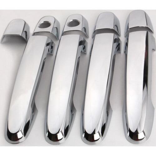 Chrome ABS Auto Car Styling Door Handle Cover Trims Decorative Sticker Fit For Toyota RAV4 Corolla Camry Prius Yaris Scion xB