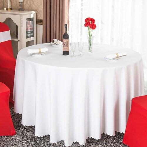 Hot Wedding Party Favor Round Table Cloth Cover White Red Multi Color Home Dining Polyester Halloween Black Square Tablecloth