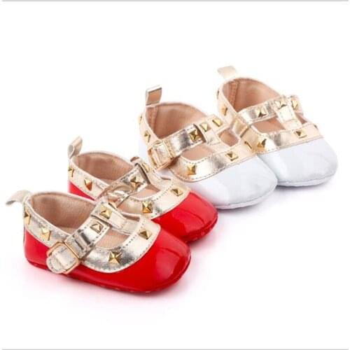 New Baby Girls Princess Shoes Soft Sole Infants PU First Walkers Fashion Spring Autumn Newborn Crib Shoes