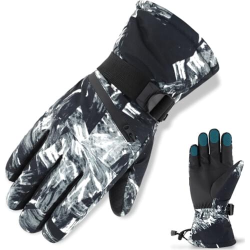 Professional Ski Gloves Touch Screen Fleece Winter Warm Snowboard Gloves Ultralight Waterproof Motorcycle Thermal Snow gloves