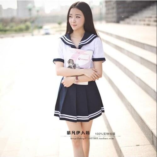 School uniform Student dress Sailor dress Japanese school uniform Girl Summer