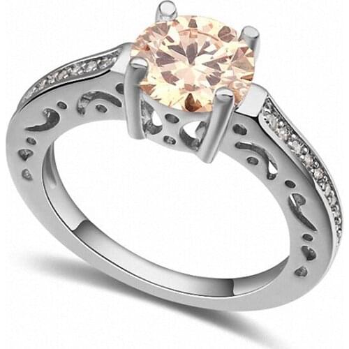 TRACYSWING Real Austrian Crystals Brand AAA Zirconia Micro Inlays Fashion Ring for women New Geometric Th-110243