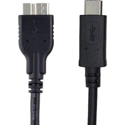 1m 3Ft USB3.1 Type-c (USB-C) to Micro-B 3.0 Cable Compatible with Apple MacBook (Pro) Laptop External Hard Driver Galaxy S8/S9