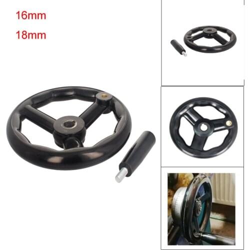 High Quality 3 Spoked Hand Wheel 16mm/18mm Hole Diameter PP/Bakelite Handle Machine Accessories For Lathe Milling Machine 1pcs