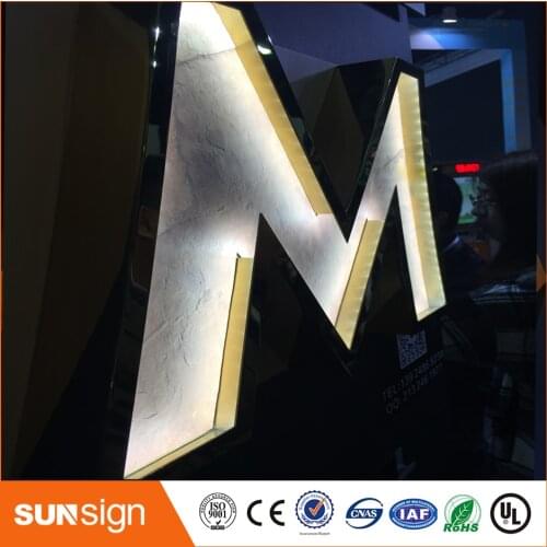 High quality LED front lit letter signs/wedding decoration light up letter