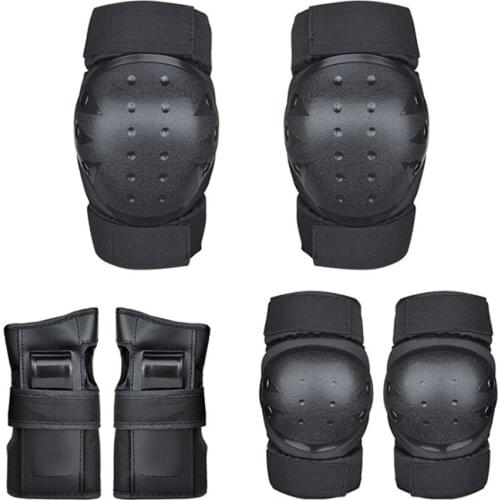 LOCLE 6pcs/Set Adults Child Safety Skating Protective Gear Elbow & Knee Pads Skiing Climbing Snowboard Basketball Knee Pads