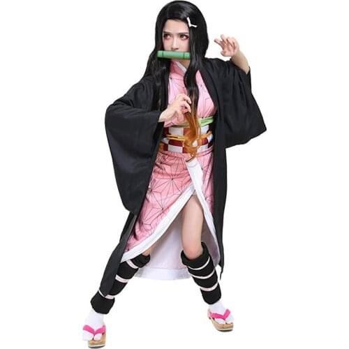 Women And Men Robe Cosplay Kimono Outfit Uniform Anime Costumes Halloween Party Set