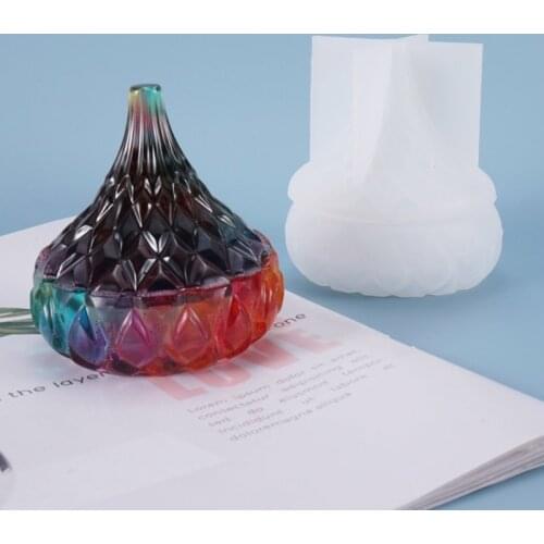 1 Set Crystal Epoxy Resin DIY Mold Storage Box Container Casting Silicone Mould F3MD