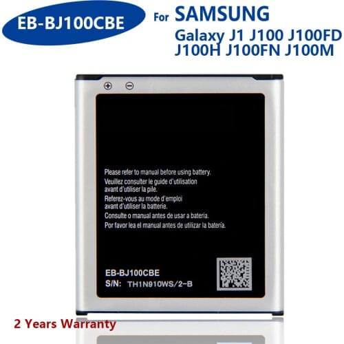 100% Genuine EB-BJ100CBE EB-BJ100BBE For Samsung Galaxy J1 j100 J100F J100D J100FN J100H J100M J100Y 1850mAh New Phone Batteries