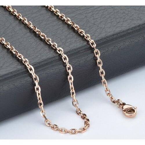 2P/lot 0.5mm Wide Stainless Steel Fine Necklace Chain For DIY Jewelry Making Supplies Necklaces chains Findings Accessories-Link