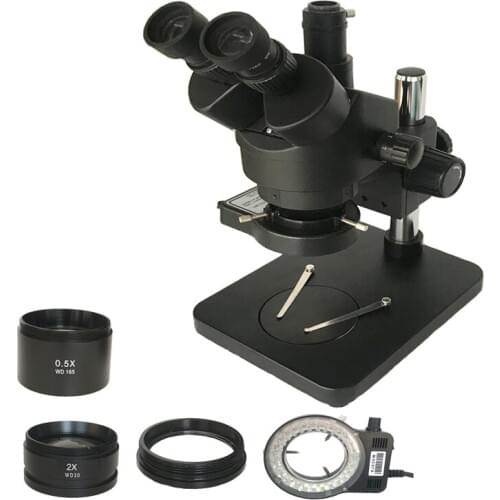 3.5X-90X Simul Focal Electronic industrial Soldering Trinocular stereo microscope Jewerly phone PCB IC repair Tools Microscopio