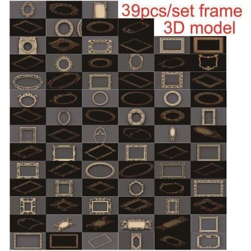 39pcs/set frame 3d model STL relief for cnc STL format 3d model for cnc stl relief artcam vectric aspire