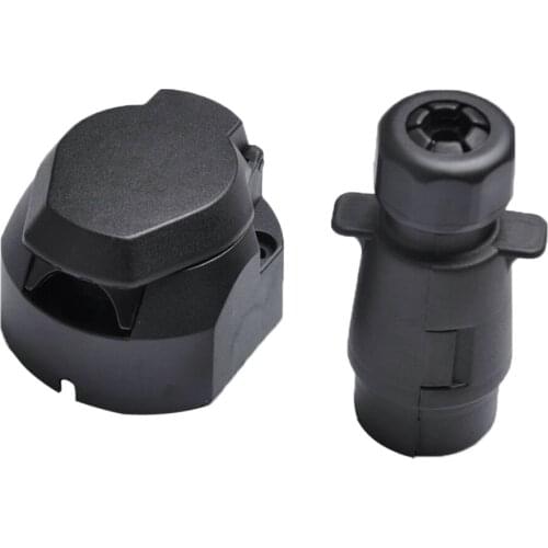 7-Way Trailer Truck Camper Plug Socket Weatherproof Corrosion Resistant