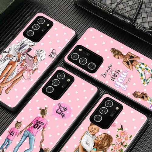 Hot Mom Love Baby for Samsung S20 FE Ultra Plus A91 A81 A71 A51 A41 A31 A21S A11 A72 A52 A42 A32 A12 A02S Phone Case