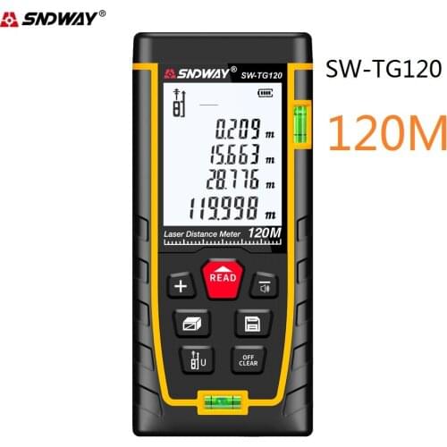 SNDWAY 2.0 inch Larger LCD display 120m Laser Distance Meter Electronic laser ruler laser rangefinder tape measure range finder