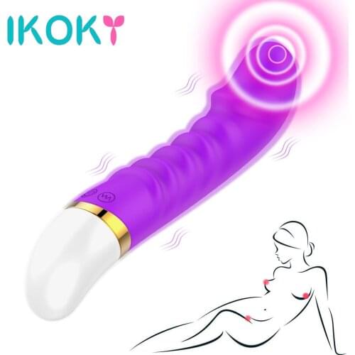 IKOKY G-spot Dildo Vibrator 12 Speed Adult Products Vagina Clit Massager Waterproof Sex Toys for Woman Female Masturbator