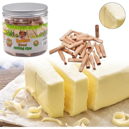 HONEYPUFF Rolling Wood Filter Tips With Russia Cream Flavor 40MM Smoking Wooden Mouth Filter Tip Tobacco Hand Pipe Accessories