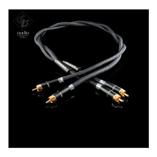 2pcs SLK OCC single crystal copper square core copper XLR RCA audio signal cable