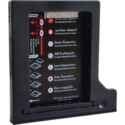 Kphrtek 1pc The fourth generation hard drive bay 9.5mm factory direct SATA3 notebook optical drive bit hard drive bracket