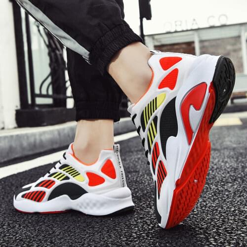 2021 Mens Shoes Casual Breathable Flat Shoes Colorful Running Shoes