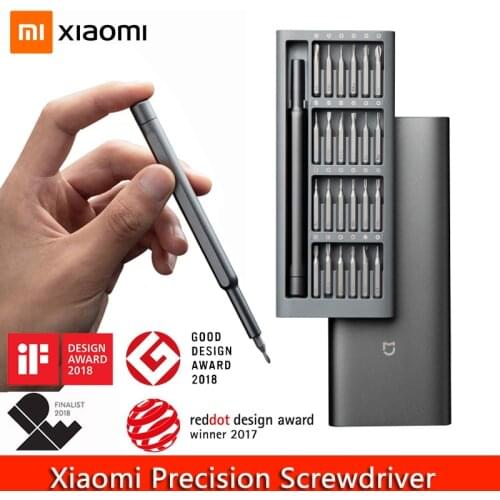Xiaomi Mijia Daily Use Precision Screwdriver Kit 24 in 1 Aluminum Case Magnetic Screw Driver Bits Smart Home Handle Repair Tool