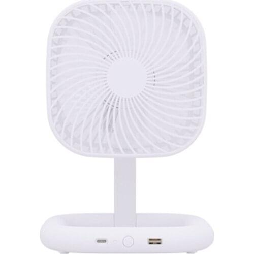 Portable Fan Mini Desktop Fan With 4500mAh Battery Quiet Operation 4 Speed Foldable USB Cable Powered Air Circulator Fan