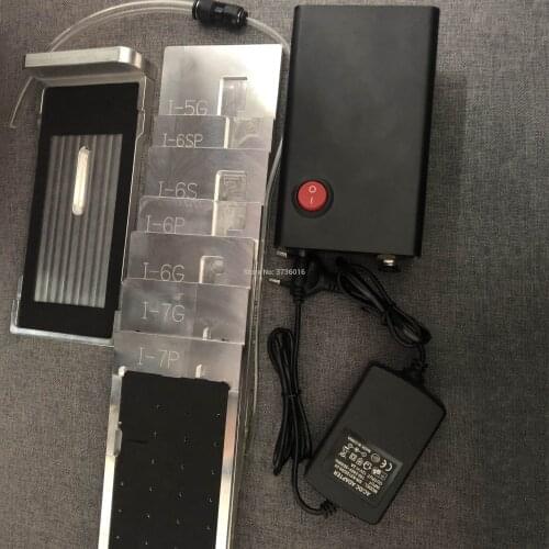 JALAN suction polarizer film remover machine + 5 mold for iPhone 6 6s 6p 6sp 7 8 plus built in pump polarizer tape separate tool