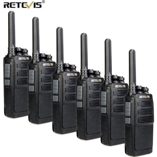 6pcs RETEVIS RT28 Walkie Talkie PMR Radio VOX PMR446 Micro USB Charging Portable Mini Two Way Radio Walkie-Talkie Transceiver
