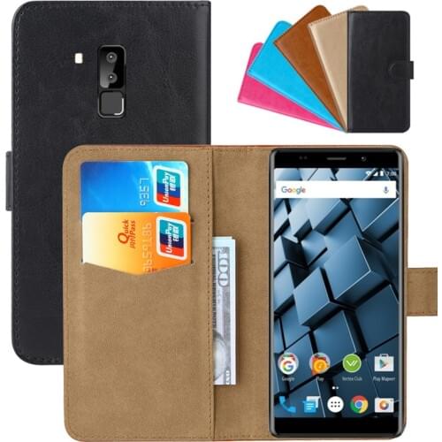Luxury Wallet Case For Vertex Impress Cube PU Leather Retro Flip Cover Magnetic Fashion Cases Strap