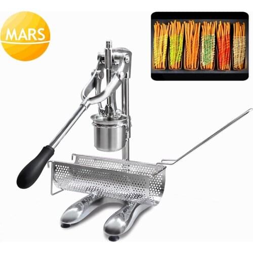 30cm Footlong Potato Chips Squeezers Stainless Steel French Fries Maker Manual Fries Cutters American Fried Potato Chips Machine