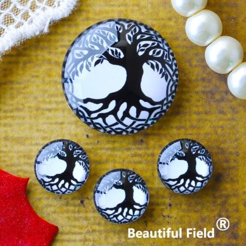 12mm 25mm 14mm 16mm 18mm 20mm Photo Glass Cabochons Round Cameo Set Handmade Settings Stone Magic SY1152