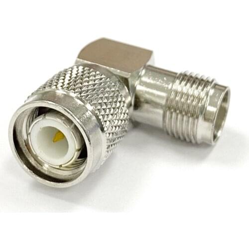 TNC Male Plug to Female Jack RF Coax Adapter Convertor Right Angle 90-Degree NEW
