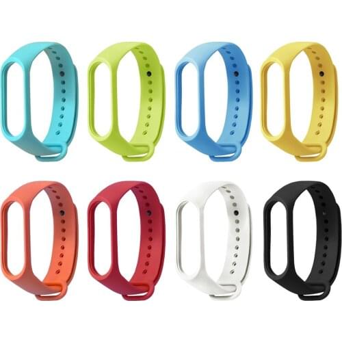 TPE Solid Color Wristband for Xiaomi Band 3 Bracelet Replacement Wrist Strap Bracelet With Secure Faster Smart Accessories
