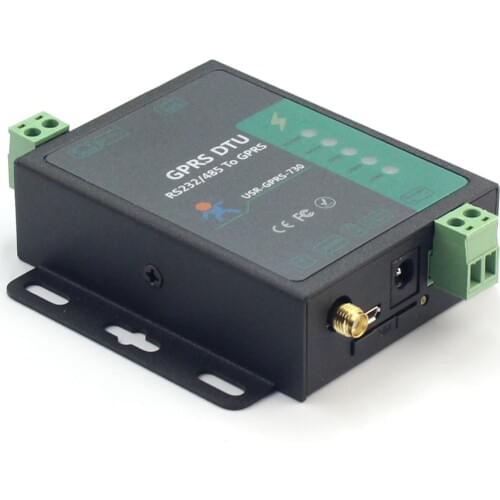 USR-GPRS232-730 RS232 / RS485 GSM Modems Support GSM/GPRS GPRS to Serial Converter DTU Flow Control RTS CTS