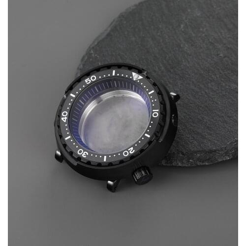 Stainless Steel Mod 20ATM Water Proof Tuna Dive Watch Case Fit For SeikoNH35 NH36 Movement Ceramic Bezel insert Man Watch Repair