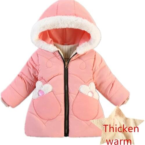 2021 High-end Baby Girls Hooded Down Jackets For Kids Coats Autumn Boys Thicken Warm Jacket Coat Toddler Girl Long Outerwear