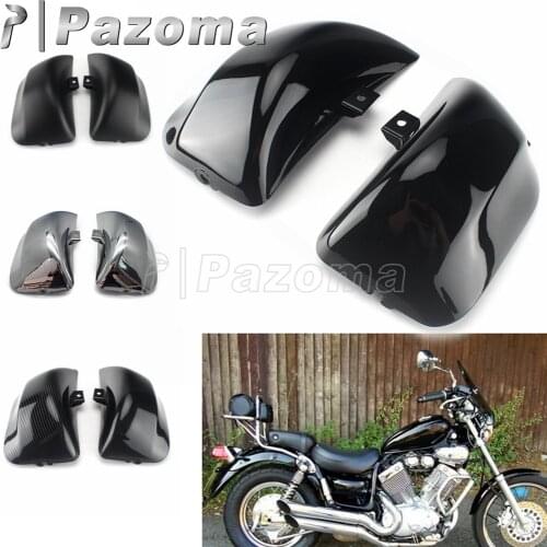 1Pair Motorcycle ABS Plastic Battery Guard for Yamaha Virago XV535 XV400 XV 535 XV 400 Left Right Side Battery Cover Fairing