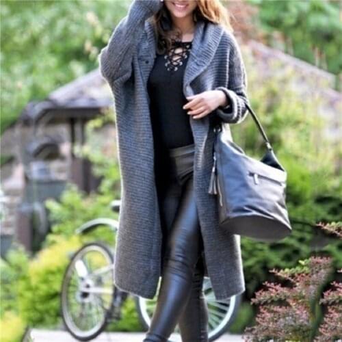 7color S-5XL Ladies Solid Color Cardigan Women High Quality Mid-Length Cardigan Women Warm Hoodies Tops For Female