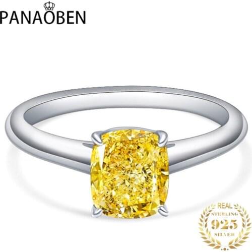 925 Sterling Silver Rings for Women Gold Diamond Luxury Jewelry Unique Engagement Wedding Elegant Exquisite Cute Fine Crystals