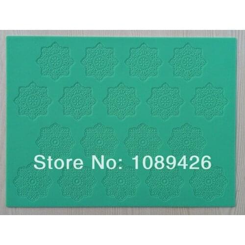 1Pcs (CT-008) Two Kinds Of Flower Type Soft 100% Platinum Silicone Cake Fondant Embossing Gum Paste Decorating Mold Tool