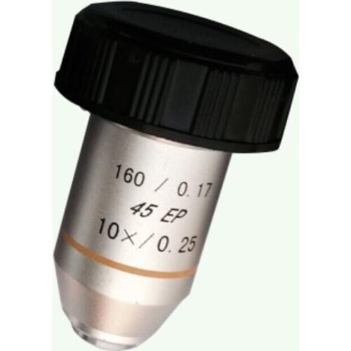 10X Lab195N Medical Biological Microscope Bio-Microscope Semi Plan Achromatic Objective Lens 160/0.17 Thread Diameter 20.2mm